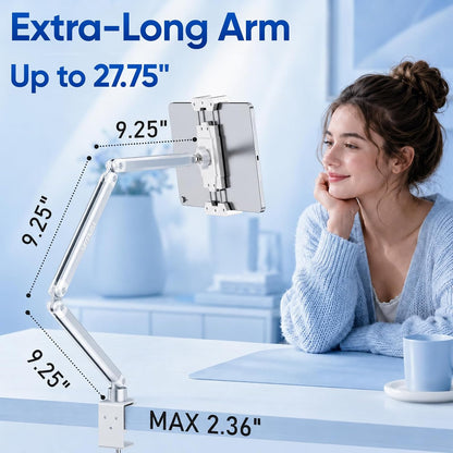 Tablet Stand for Desk, Adjustable iPad Holder for Bed, 4.7"-15.6"
