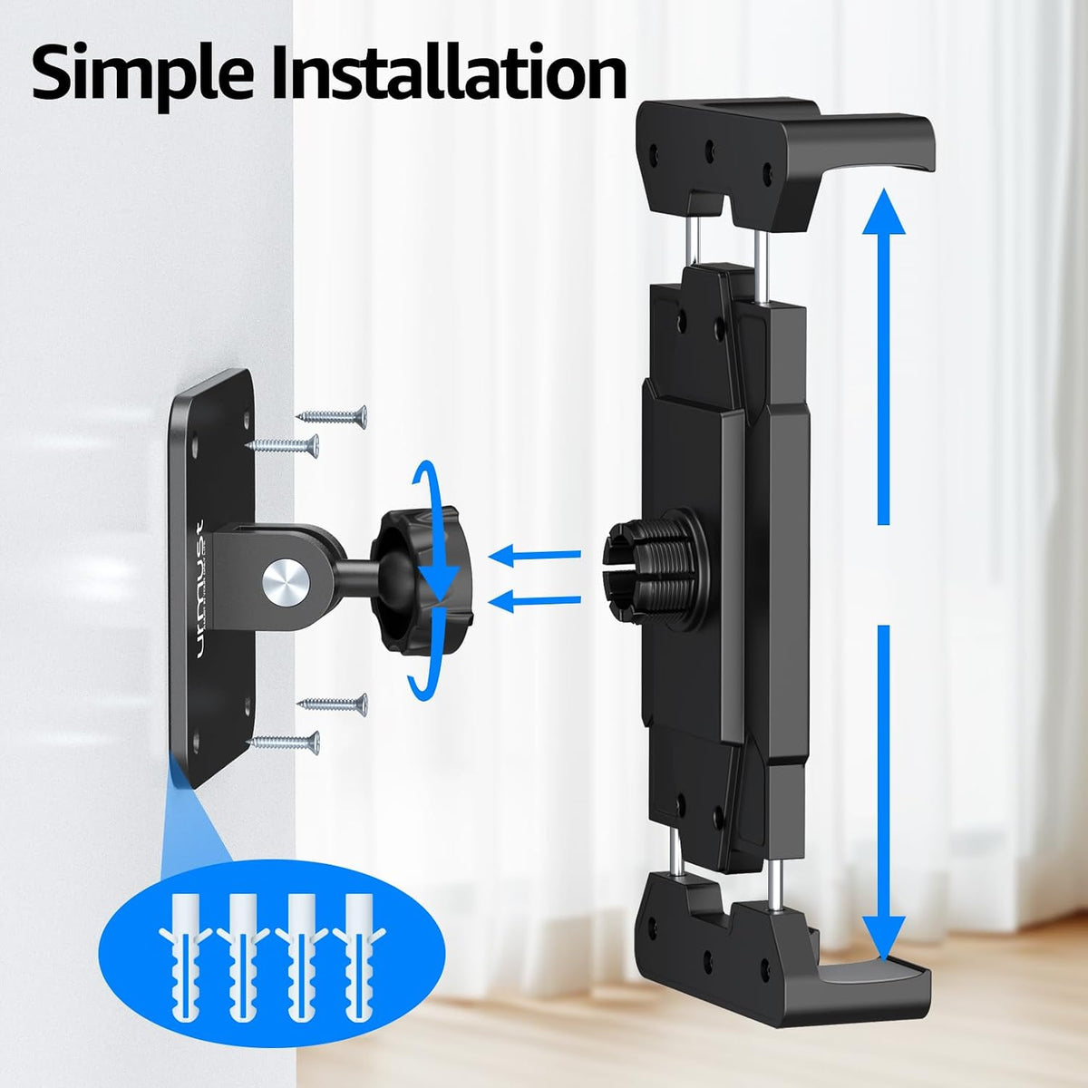 Tablet Stand for Desk, Adjustable iPad Holder for Bed, 4.7"-15.6"