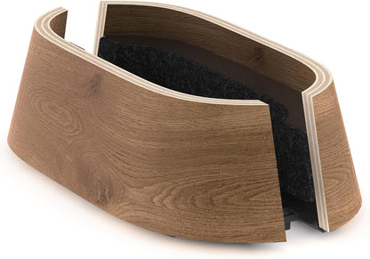 Vertical Laptop Stand in Black Walnut Wood, Adjustable