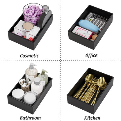 Bamboo Kitchen Drawer Organizer 12"x 3", Storage Box for Utensil Organizer