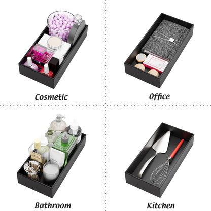 Bamboo Kitchen Drawer Organizer 12"x 3", Storage Box for Utensil Organizer