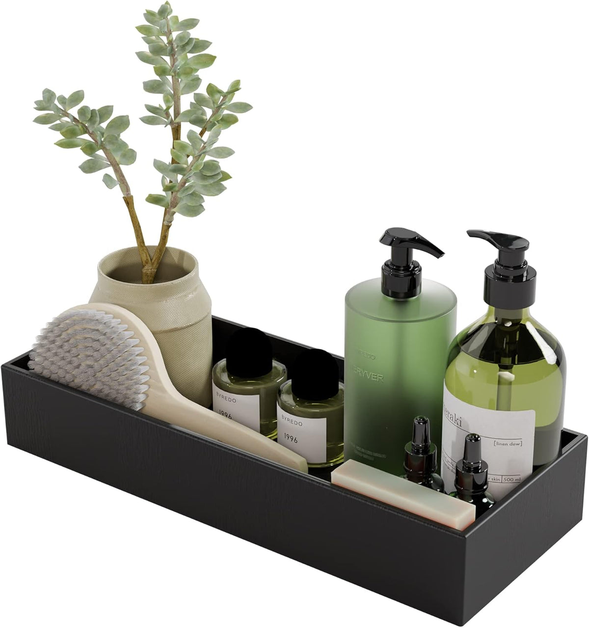 Bamboo Kitchen Drawer Organizer 12"x 3", Storage Box for Utensil Organizer