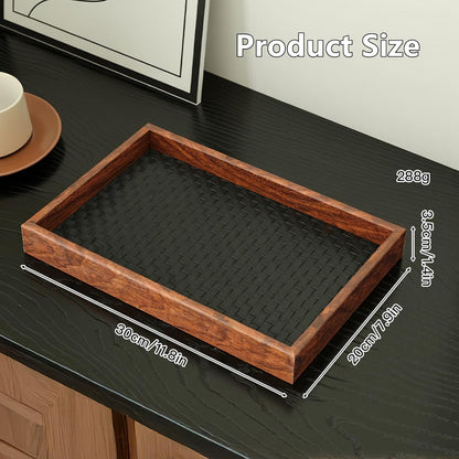 Valet Tray Wooden Catch All Tray Nightstand Tray Valet Desk Tray