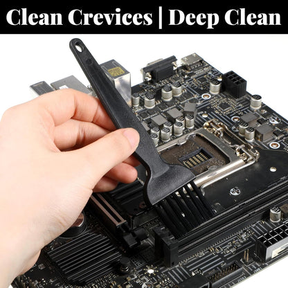 11 Pcs Mini Keyboard Cleaning Brushes Kit, Mini Anti Static Brush with Keycap Puller Tweezers, Dust Cleaning Brushes for Electronic Devices Computer Motherboard Fans Camera Small Space