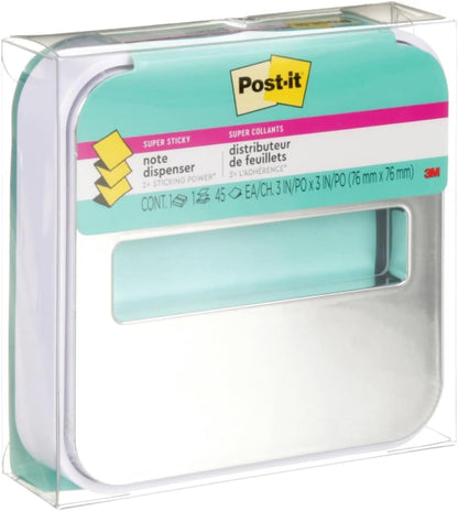 Note Dispenser, White, 1 Dispenser, 1 Pad, 45 Sheets