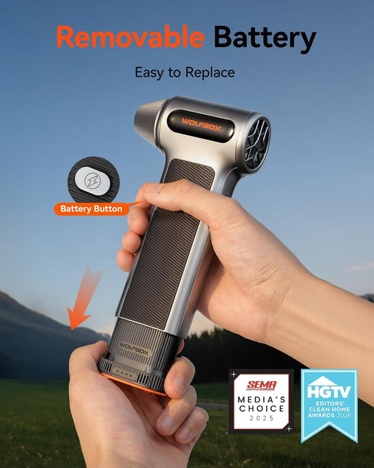 MF200 Compressed Air Duster, Removable Battery, Car Cleaning, Home