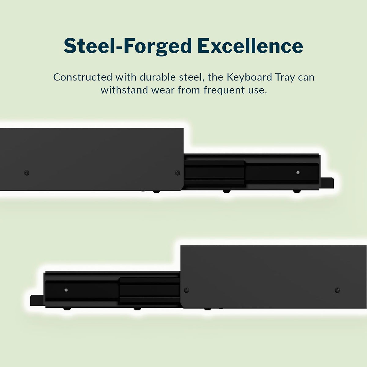 Slide-Out Keyboard Tray – Black