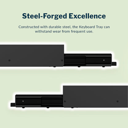 Slide-Out Keyboard Tray – Black