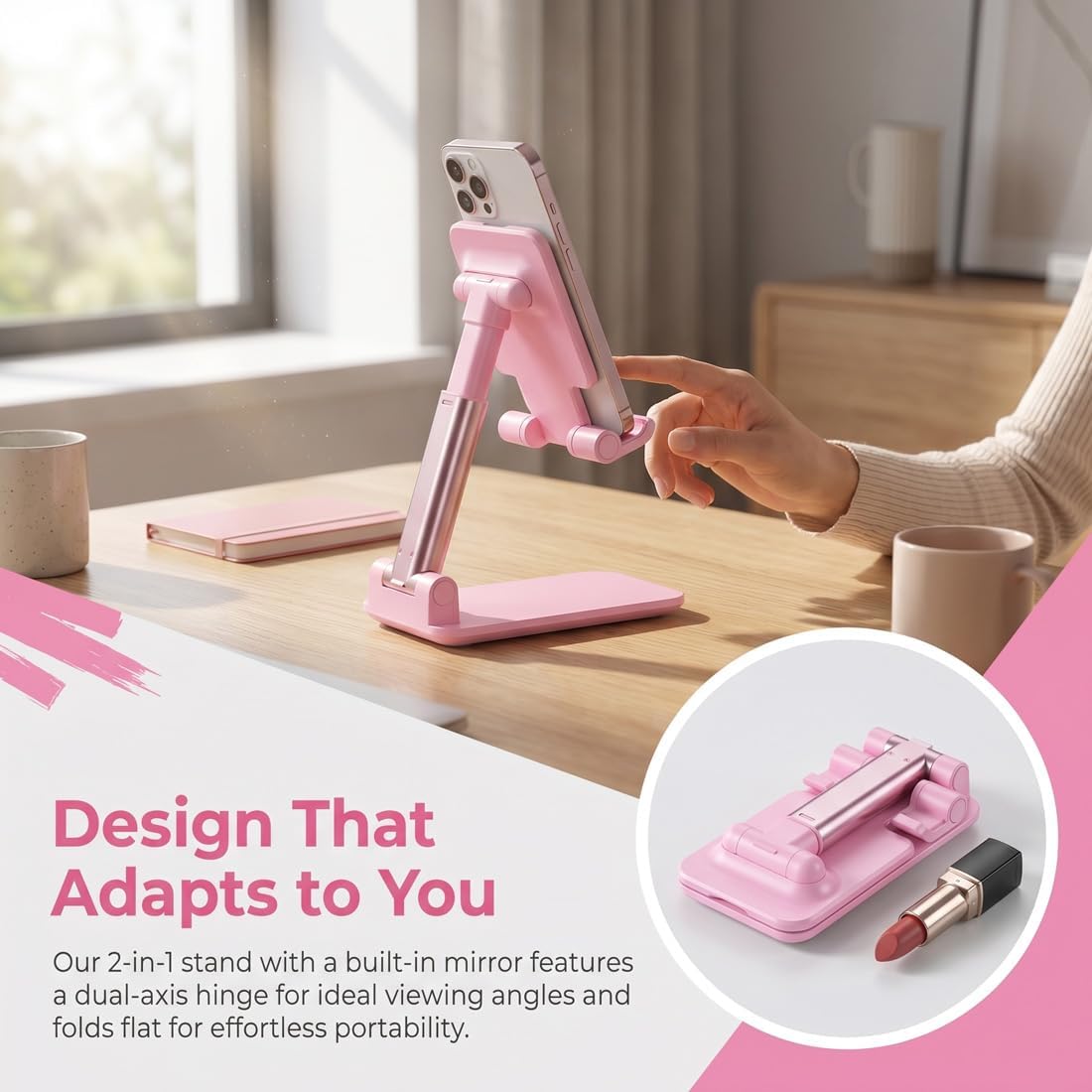 Phone Stand for Desk Cell Phone Holder Stands for iPhones