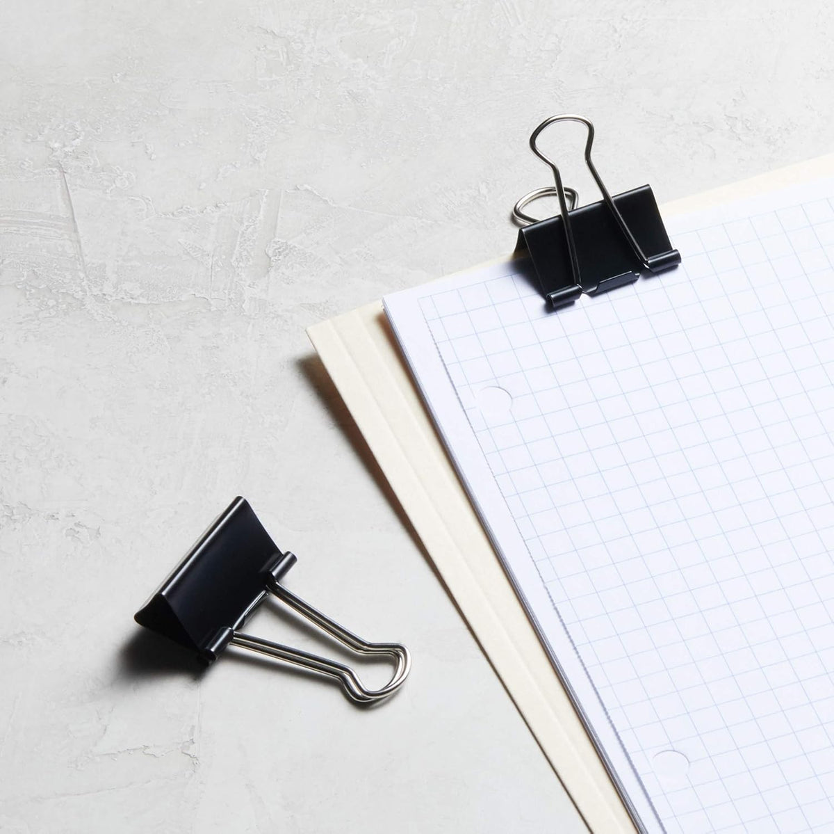Sturdy Binder Clips, Office Supplies, Small 0.75 in, Document Organizing, School Supplies, Black