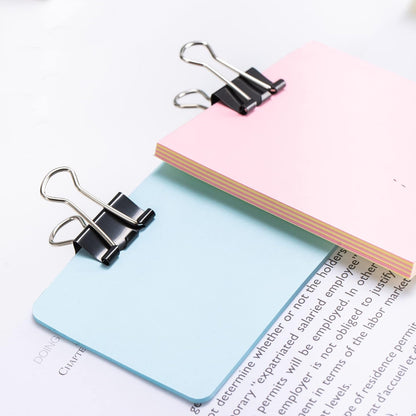 Sturdy Binder Clips, Office Supplies, Small 0.75 in, Document Organizing, School Supplies, Black