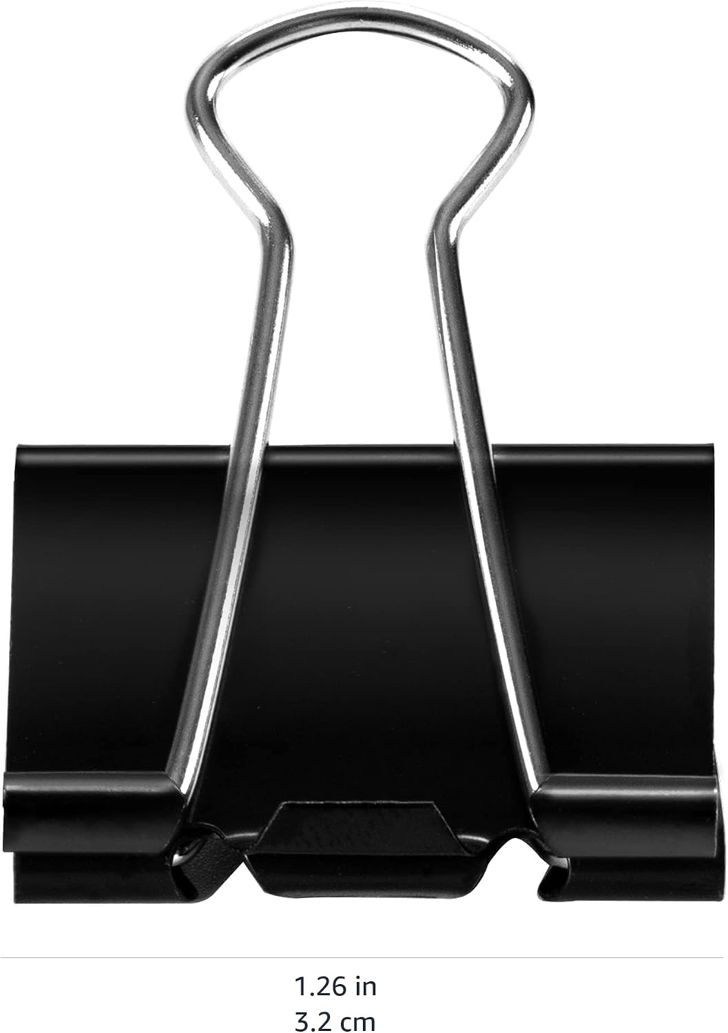 Sturdy Binder Clips, Office Supplies, Small 0.75 in, Document Organizing, School Supplies, Black