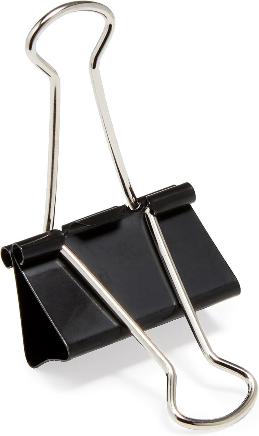 Sturdy Binder Clips, Office Supplies, Small 0.75 in, Document Organizing, School Supplies, Black