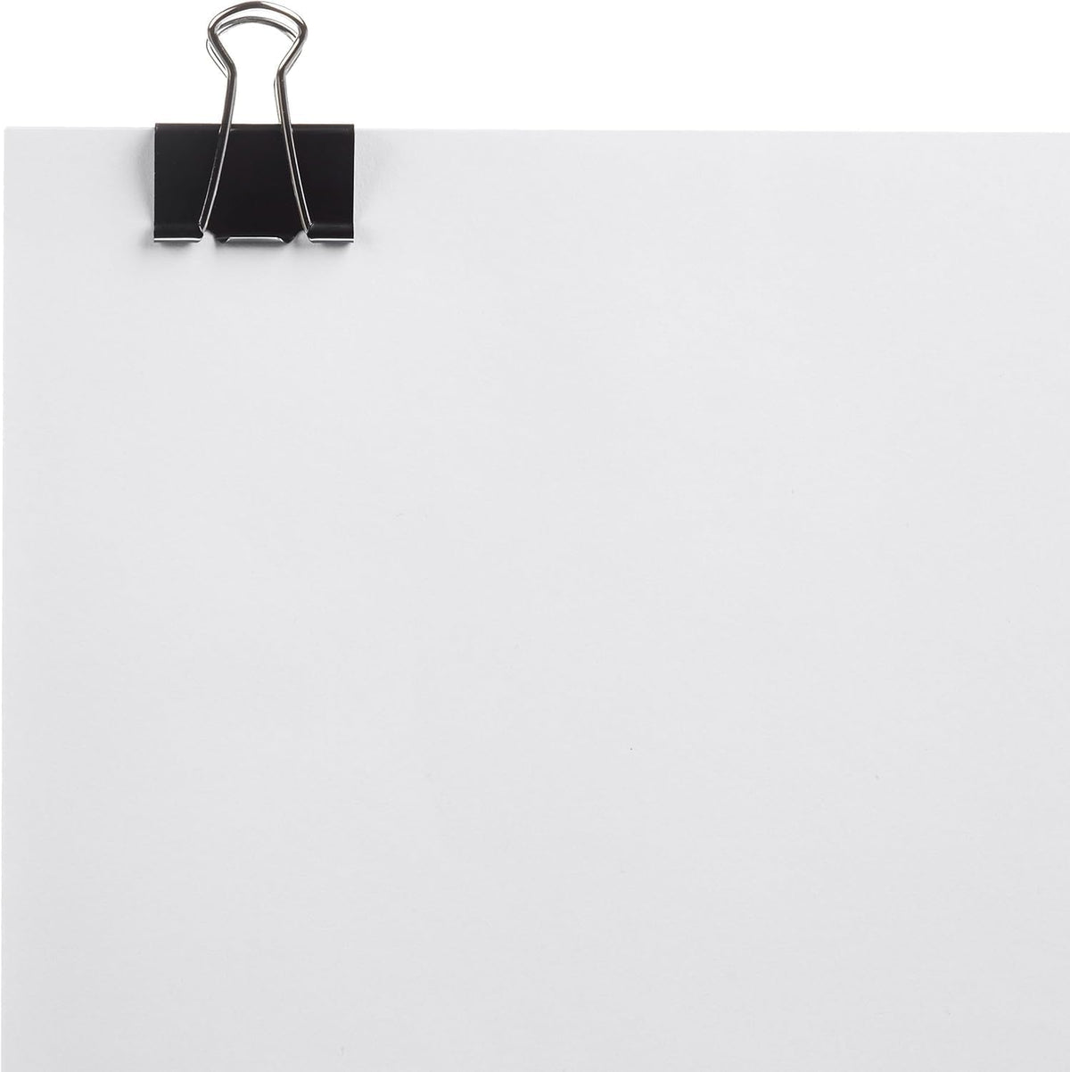 Sturdy Binder Clips, Office Supplies, Small 0.75 in, Document Organizing, School Supplies, Black