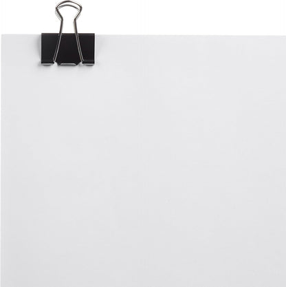 Sturdy Binder Clips, Office Supplies, Small 0.75 in, Document Organizing, School Supplies, Black