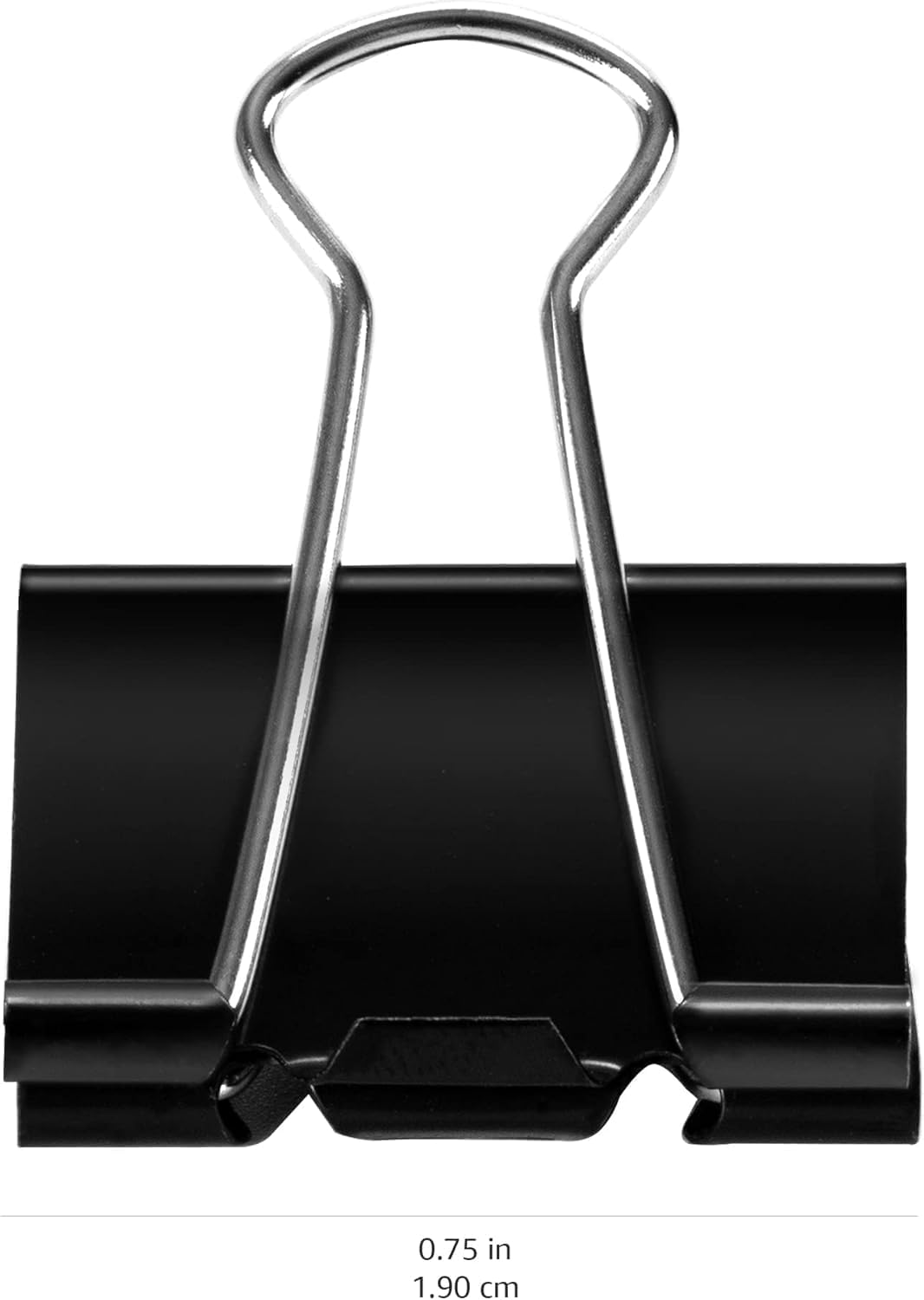 Sturdy Binder Clips, Office Supplies, Small 0.75 in, Document Organizing, School Supplies, Black