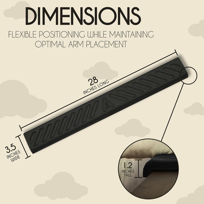 Desk Edge Cushion, Extra Long 28 Inch Arm Rest Pad for Desk, Memory Foam