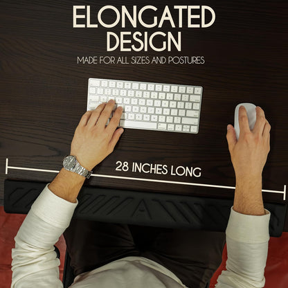 Desk Edge Cushion, Extra Long 28 Inch Arm Rest Pad for Desk, Memory Foam