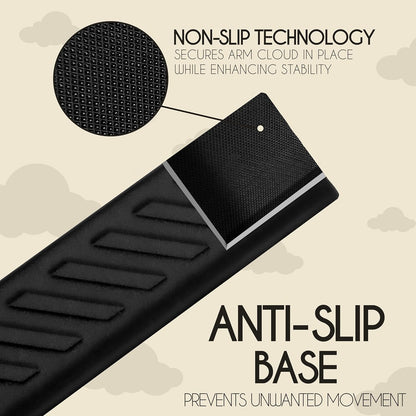 Desk Edge Cushion, Extra Long 28 Inch Arm Rest Pad for Desk, Memory Foam