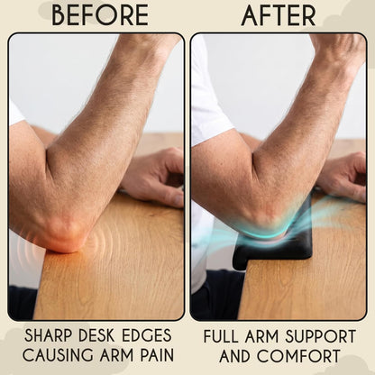 Desk Edge Cushion, Extra Long 28 Inch Arm Rest Pad for Desk, Memory Foam