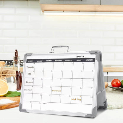 Dry Erase Board 16x12 Inches Double Sided Magnetic Small Whiteboard