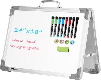 Dry Erase Board 16x12 Inches Double Sided Magnetic Small Whiteboard