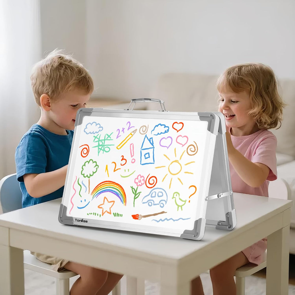 Dry Erase Board 16x12 Inches Double Sided Magnetic Small Whiteboard