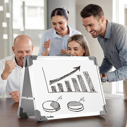 Dry Erase Board 16x12 Inches Double Sided Magnetic Small Whiteboard
