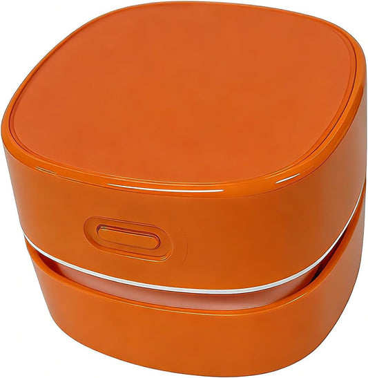 Mini Desk Vacuum Cleaner, Handheld Cordless，USB Charging,Orange.
