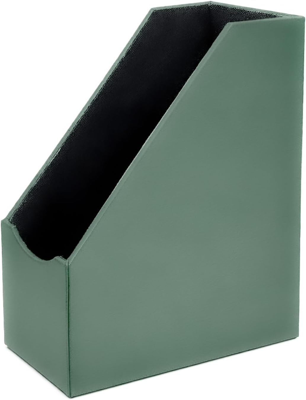 Leatherette Magazine File Holder, Malachite Green