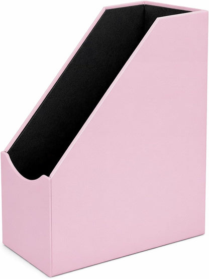 Leatherette Magazine File Holder, Malachite Green
