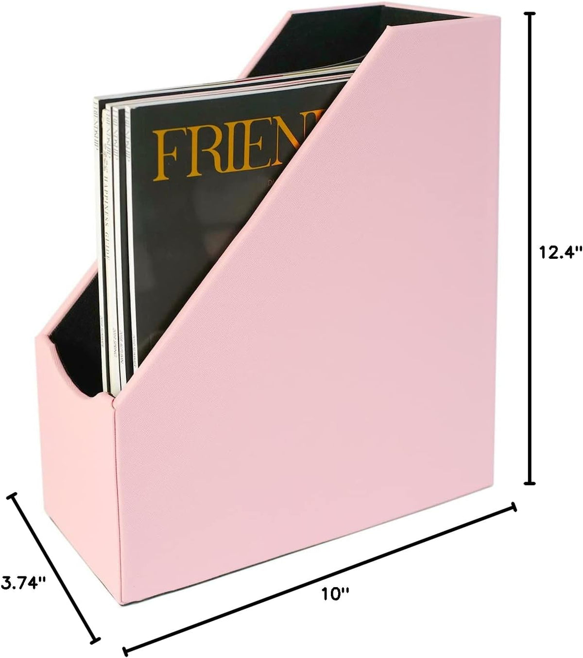 Leatherette Magazine File Holder, Malachite Green