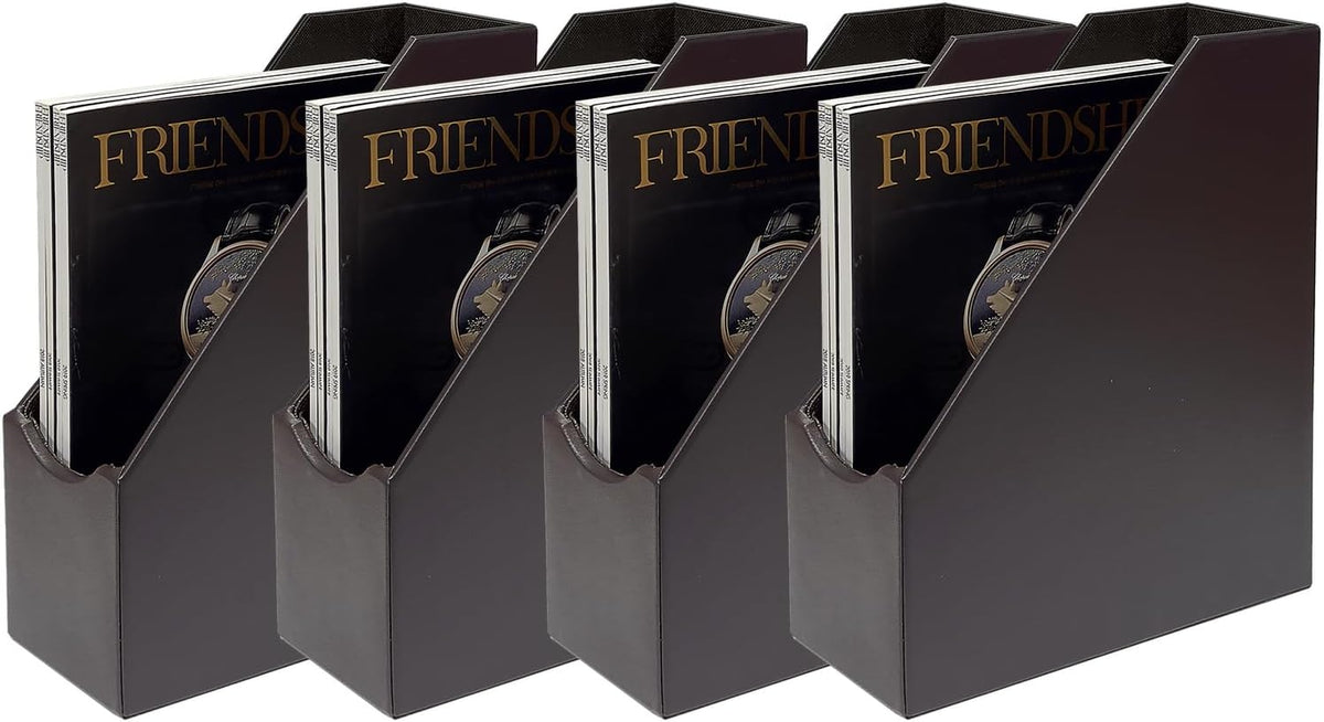 Leatherette Magazine File Holder, Malachite Green