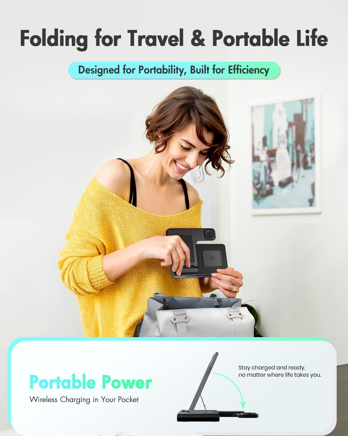 Wireless Charger iPhone Charging Station for Apple Multiple Devices