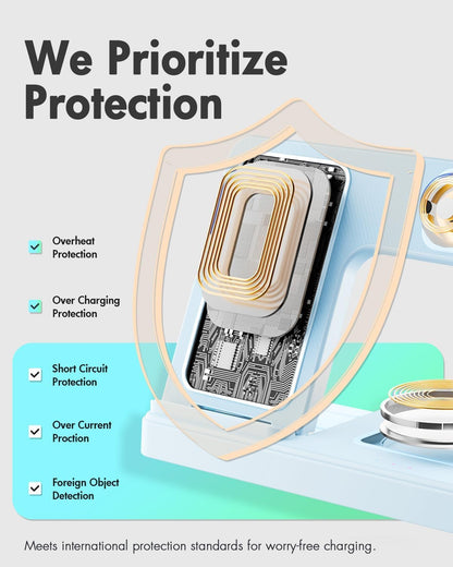 Wireless Charger iPhone Charging Station for Apple Multiple Devices