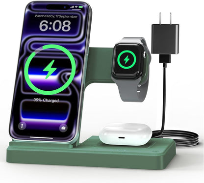 Wireless Charger iPhone Charging Station for Apple Multiple Devices