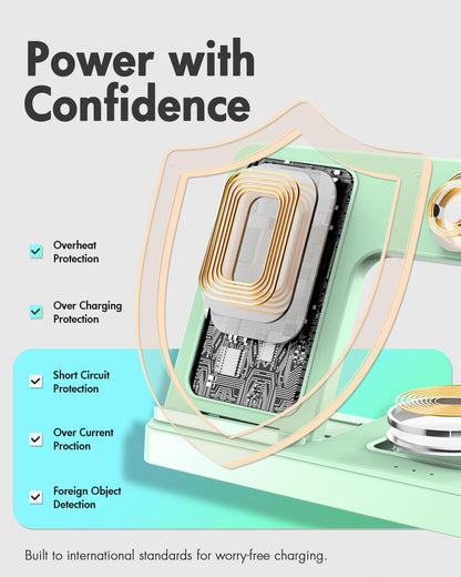 Wireless Charger iPhone Charging Station for Apple Multiple Devices