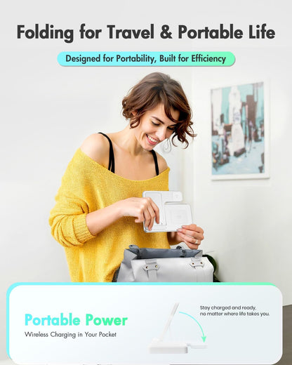 Wireless Charger iPhone Charging Station for Apple Multiple Devices
