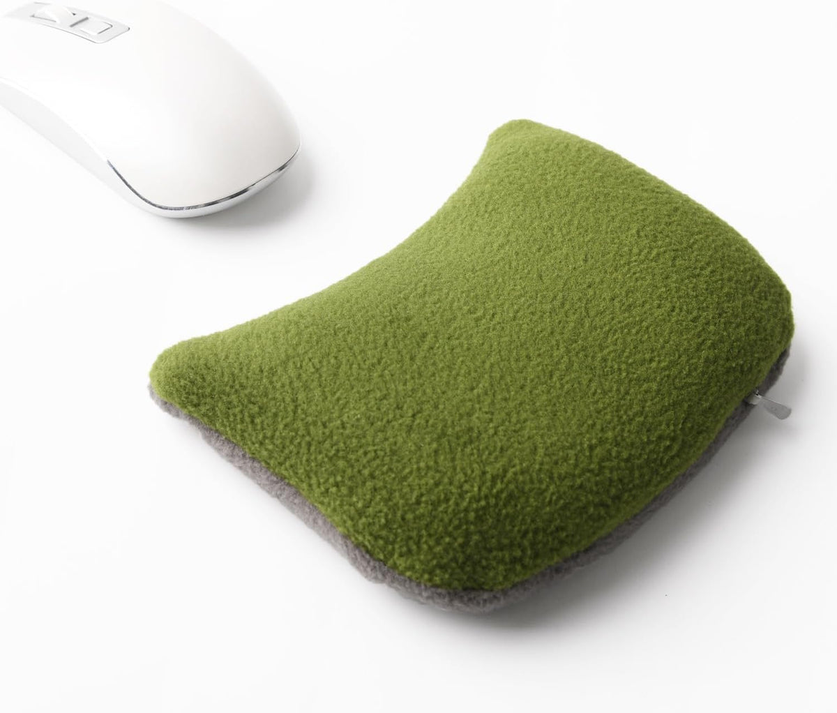 Large Mouse Wrist Rest Bean Bag, Ergonomic Mouse Support Pad Filled Ergo Beads for Computer, Laptop, PC Gaming (Gray)