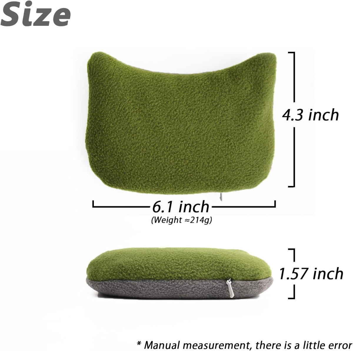 Large Mouse Wrist Rest Bean Bag, Ergonomic Mouse Support Pad Filled Ergo Beads for Computer, Laptop, PC Gaming (Gray)