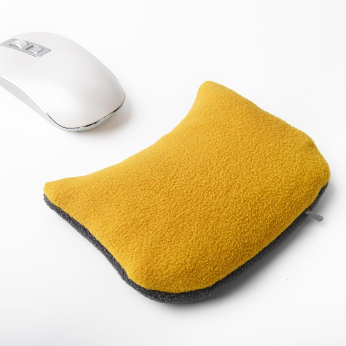 Large Mouse Wrist Rest Bean Bag, Ergonomic Mouse Support Pad Filled Ergo Beads for Computer, Laptop, PC Gaming (Gray)