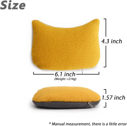 Large Mouse Wrist Rest Bean Bag, Ergonomic Mouse Support Pad Filled Ergo Beads for Computer, Laptop, PC Gaming (Gray)