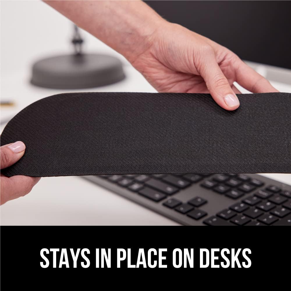 Memory Foam Wrist Rest for Computer Keyboard, 2 Piece Black