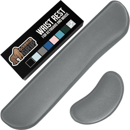 Memory Foam Wrist Rest for Computer Keyboard, 2 Piece Black