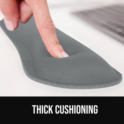 Memory Foam Wrist Rest for Computer Keyboard, 2 Piece Black
