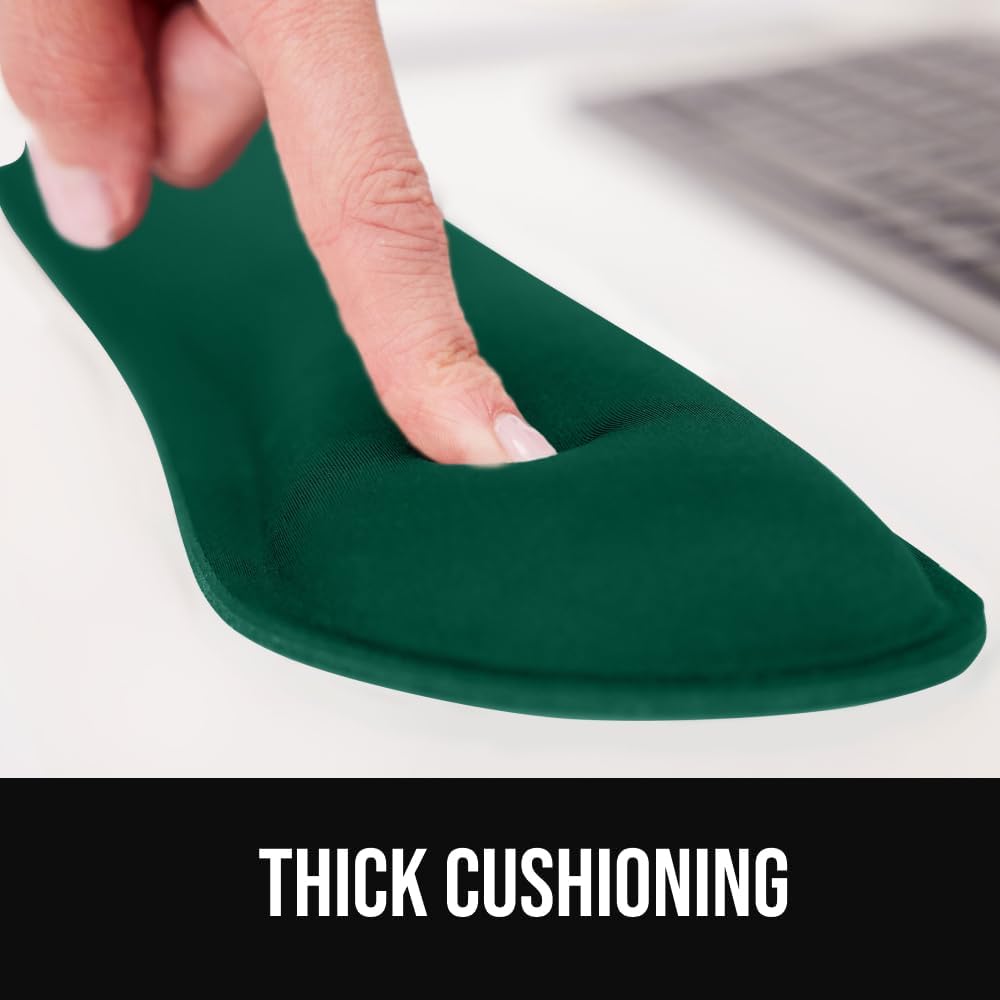 Memory Foam Wrist Rest for Computer Keyboard, 2 Piece Black