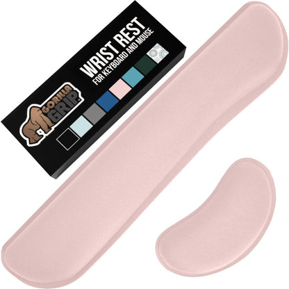 Memory Foam Wrist Rest for Computer Keyboard, 2 Piece Black