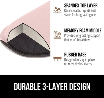 Memory Foam Wrist Rest for Computer Keyboard, 2 Piece Black
