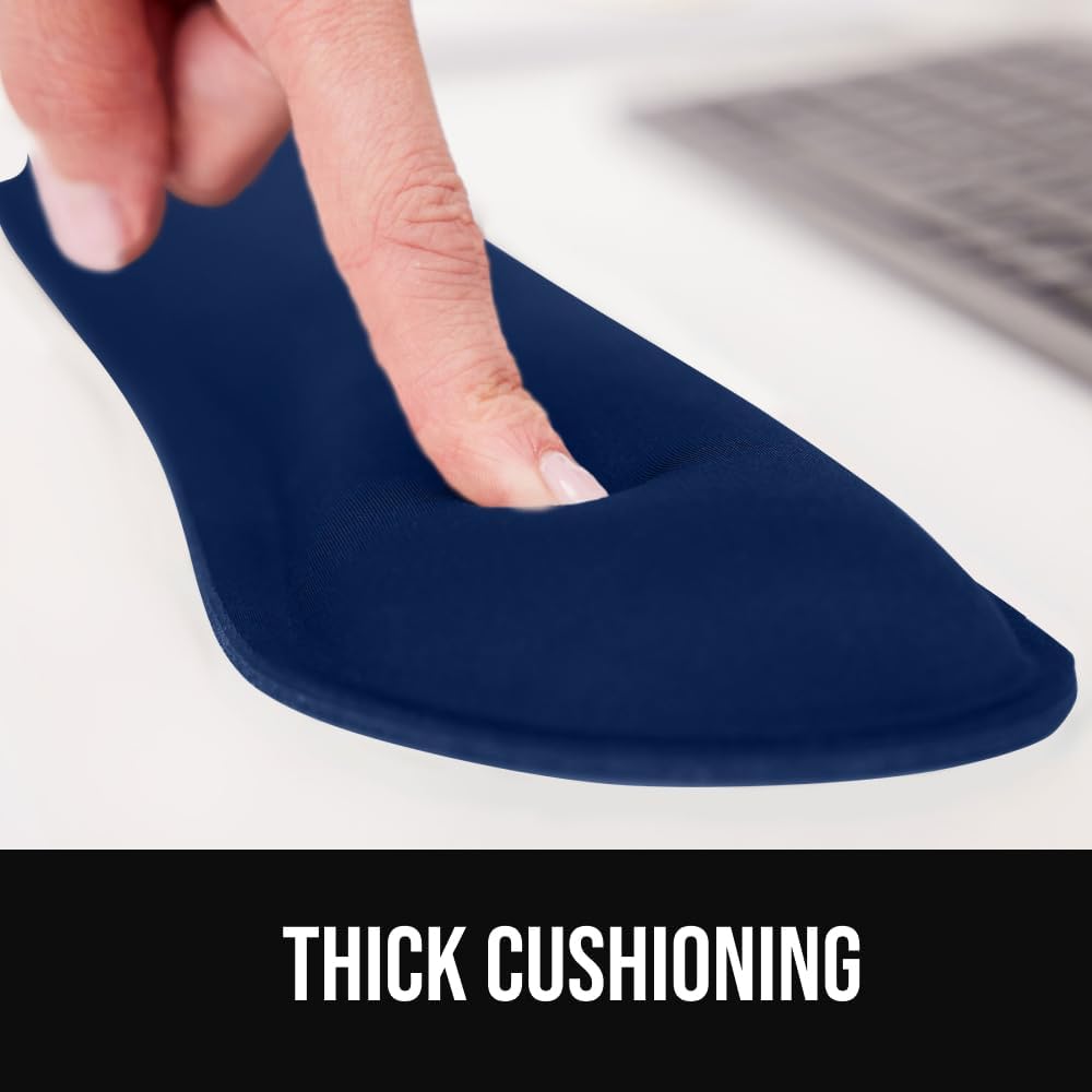 Memory Foam Wrist Rest for Computer Keyboard, 2 Piece Black