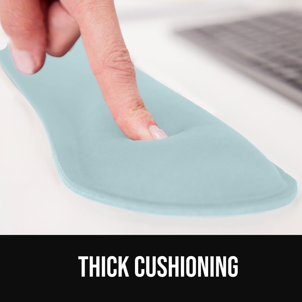 Memory Foam Wrist Rest for Computer Keyboard, 2 Piece Black